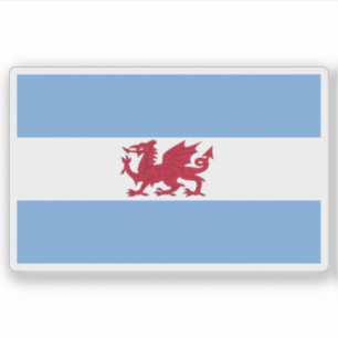 Flagge der walisischen Kolonie in Patagonien, Arge Aufkleber