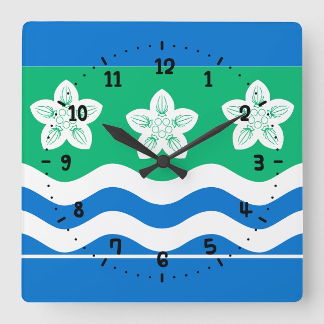 Flagge der Wanduhr Cumberland Square (Vorderseite)