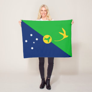Flagge der Weihnachtsinsel Fleecedecke