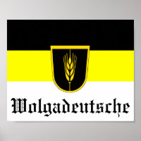 Flagge der Wolgadeutschen (schwarz/gelb/weiß)