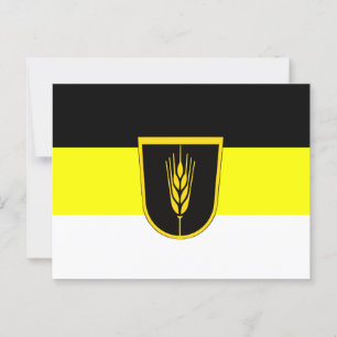 Flagge der Wolgadeutschen (schwarz/gelb/weiß) Postkarte