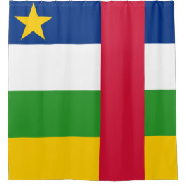 Flagge der Zentralafrikanischen Republik Duschvorhang
