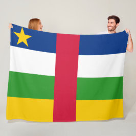 Flagge der Zentralafrikanischen Republik Fleecedecke
