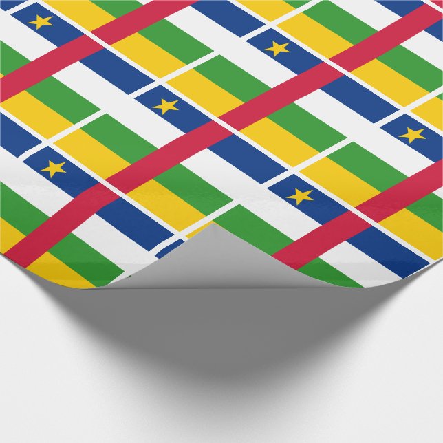 Flagge der Zentralafrikanischen Republik Geschenkpapier (Ecke)