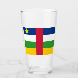 Flagge der Zentralafrikanischen Republik Glas