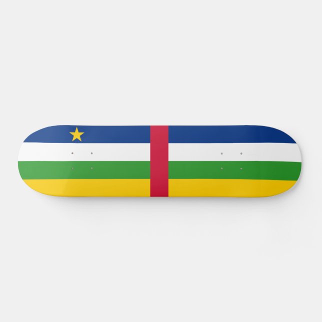 Flagge der Zentralafrikanischen Republik Skateboard (Horizontal)
