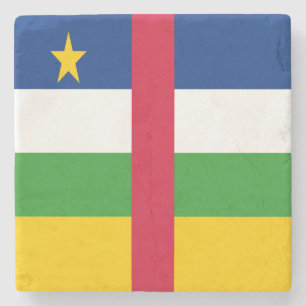 Flagge der Zentralafrikanischen Republik Steinuntersetzer