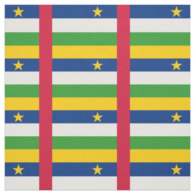 Flagge der Zentralafrikanischen Republik Stoff (Muster)