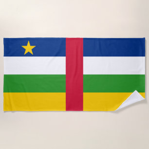 Flagge der Zentralafrikanischen Republik Strandtuch