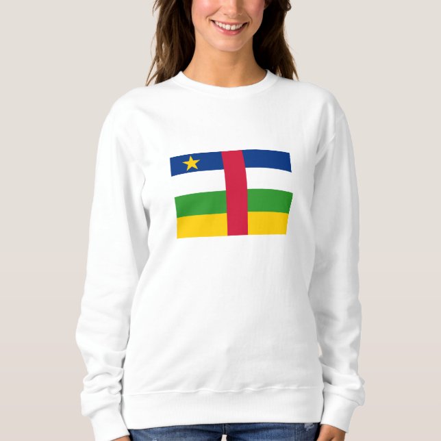 Flagge der Zentralafrikanischen Republik Sweatshirt (Vorderseite)