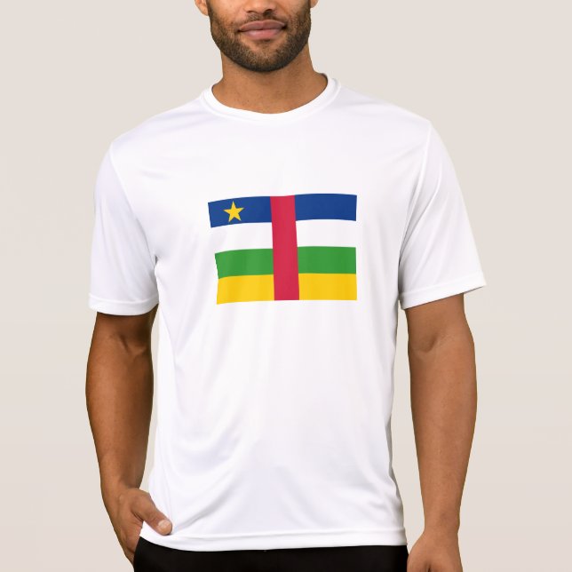 Flagge der Zentralafrikanischen Republik T-Shirt (Vorderseite)
