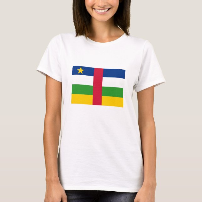 Flagge der Zentralafrikanischen Republik T-Shirt (Vorderseite)