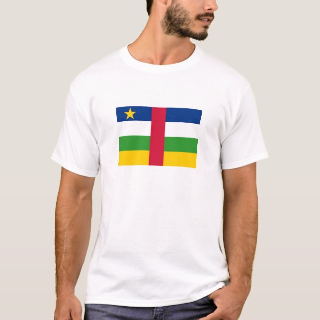 Flagge der Zentralafrikanischen Republik T-Shirt (Vorderseite)