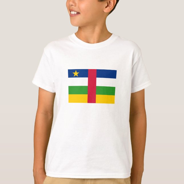 Flagge der Zentralafrikanischen Republik T-Shirt (Vorderseite)