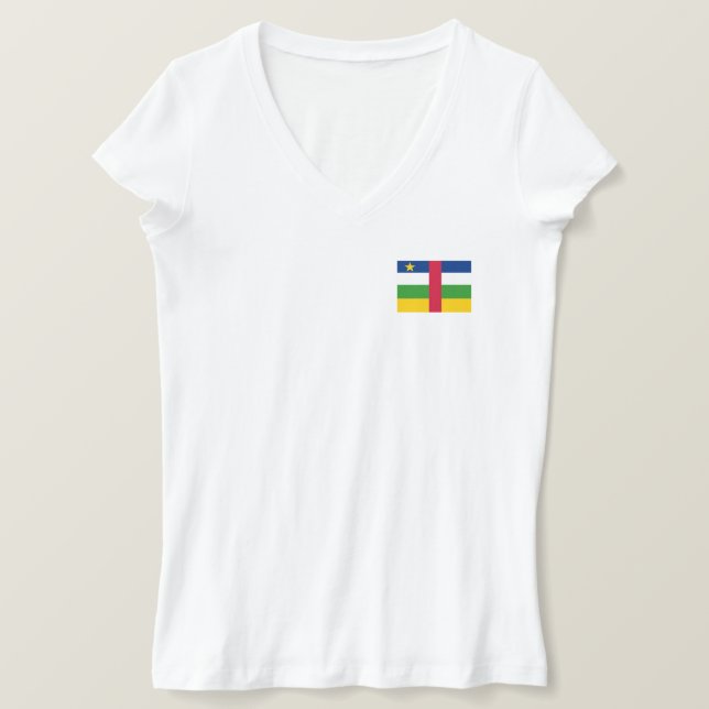 Flagge der Zentralafrikanischen Republik T-Shirt (Design vorne)