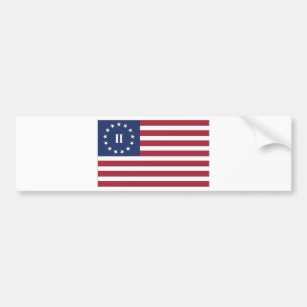 Flagge der zweiten amerikanischen Revolution Autoaufkleber