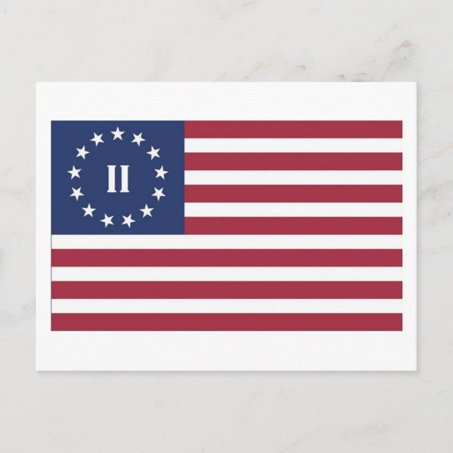 Flagge der Zweiten Amerikanischen Revolution Postkarte (Vorderseite)