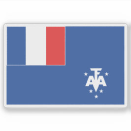 Flagge des Adélie Land (Terre Adélie), Antarktis Aufkleber