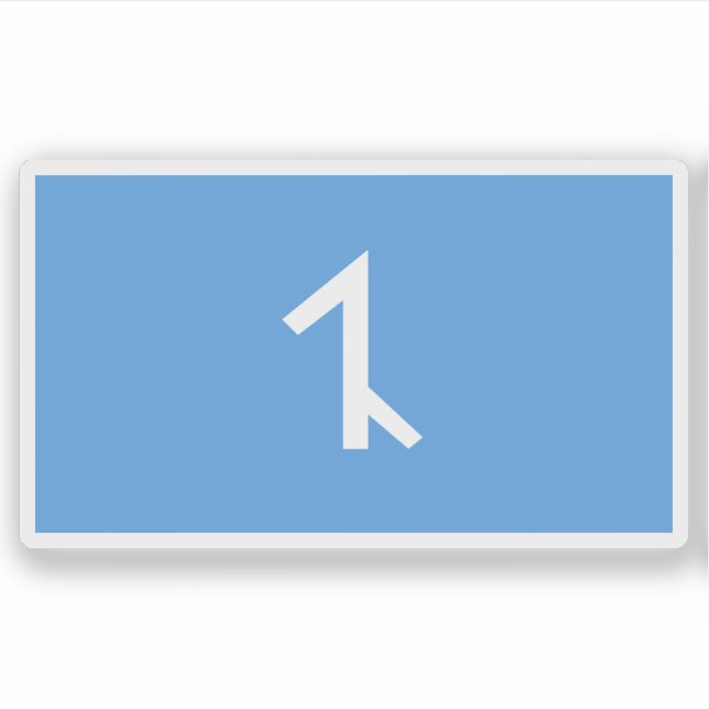 Flagge des afshar-Volkes, Aserbaidschan Aufkleber (Vorderseite)