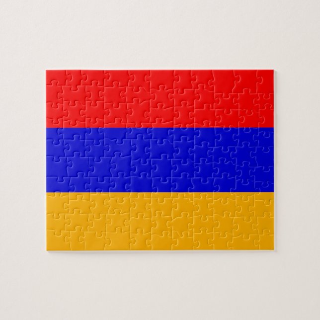 Flagge des armenischen Foto-Puzzles Puzzle (Horizontal)