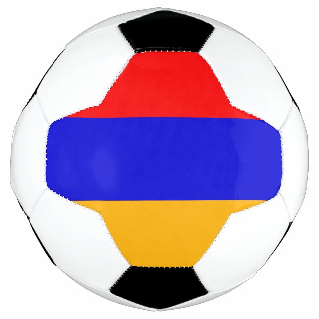 Flagge des armenischen Fußballballs Fußball (Vorderseite)