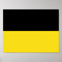 Flagge des Baden-Württemberger Posters