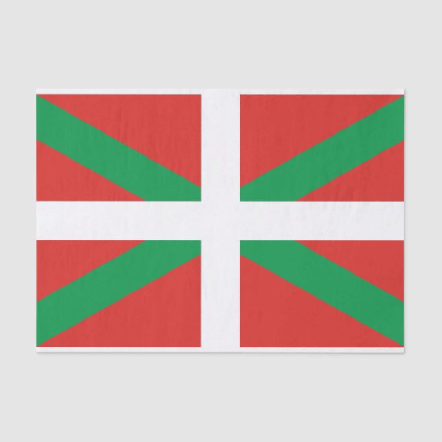 Flagge des Baskenland-Seidenpapiers Seidenpapier (Vorderseite)