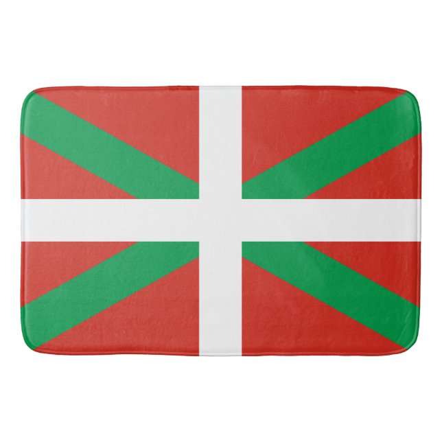 Flagge des Baskenlandes Badematte (Vorderseite)