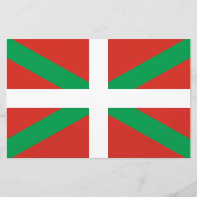 Flagge des Baskenlandes Briefpapier (Vorderseite)