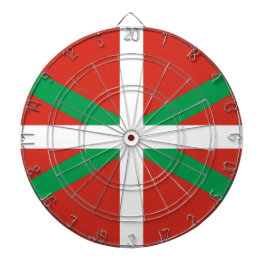 Flagge des Baskenlandes Dartscheibe