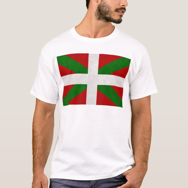 Flagge des Baskenlandes Euskadi T-Shirt (Vorderseite)