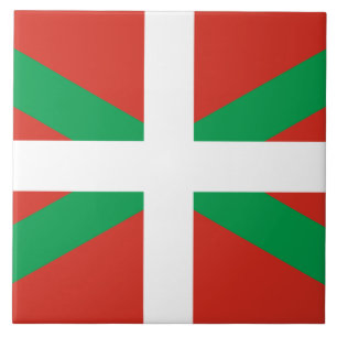 Flagge des Baskenlandes Fliese