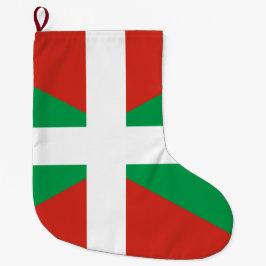 Flagge des Baskenlandes Großer Weihnachtsstrumpf
