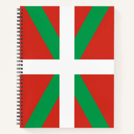 Flagge des Baskenlandes Notizbuch