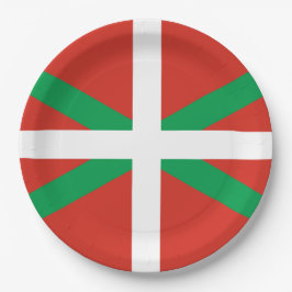 Flagge des Baskenlandes Pappteller