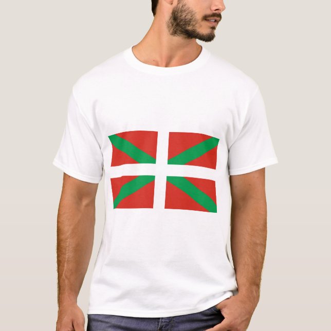 Flagge des Baskenlandes T-Shirt (Vorderseite)