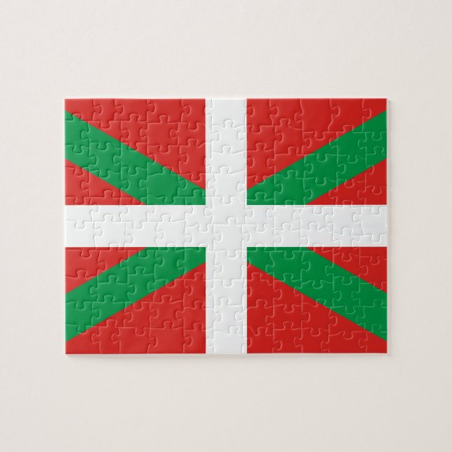Flagge des baskischen Land-Foto-Puzzlespiels Puzzle (Horizontal)