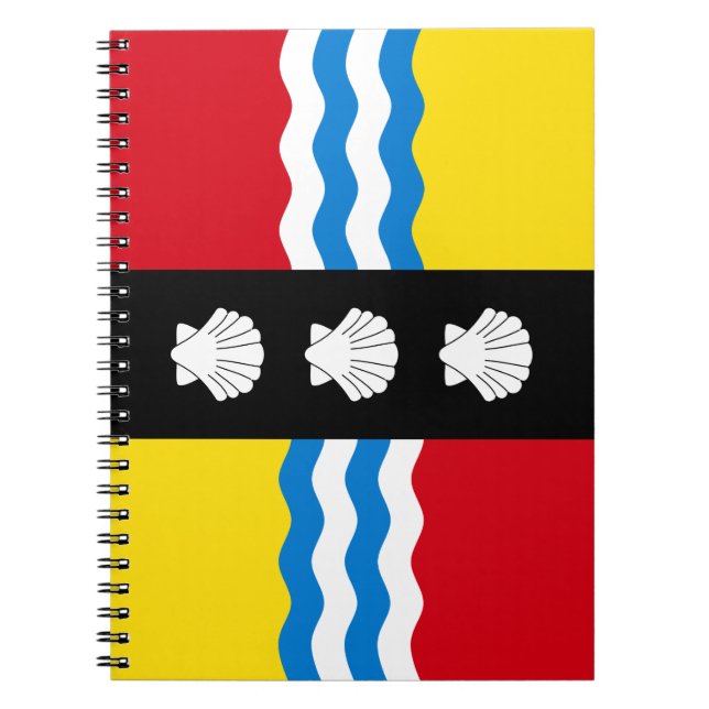 Flagge des Bedfordshire-Notebooks Notizblock (Vorderseite)
