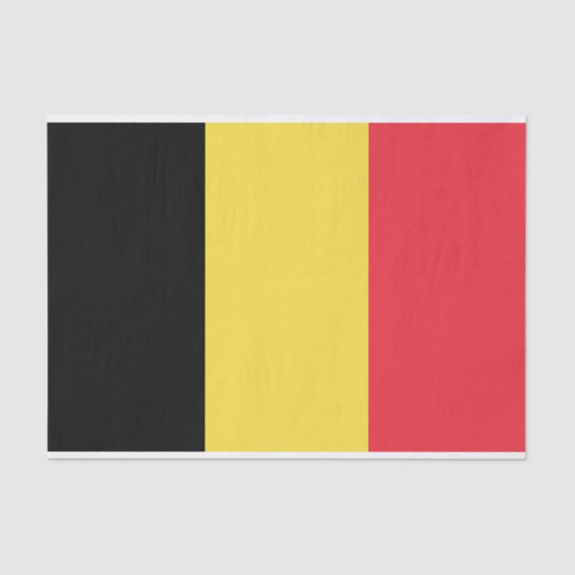 Flagge des belgischen Gewebspapiers Seidenpapier (Vorderseite)