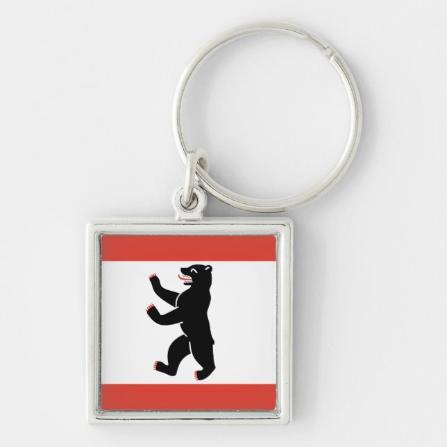 Flagge des Berliner Schlüsselanhängers Schlüsselanhänger (Vorne)