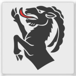 Flagge des Bezirks Interlaken, Schweiz Aufkleber