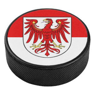 Flagge des Brandenburger Hockeypucks Eishockey Puck