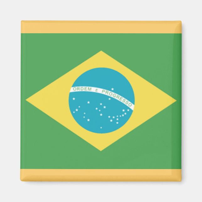 Flagge des brasilianischen Magnet (Vorne)