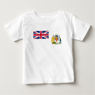 Flagge des Britischen Antarktis-Territoriums Baby T-shirt