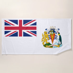 Flagge des Britischen Antarktis-Territoriums Strandtuch