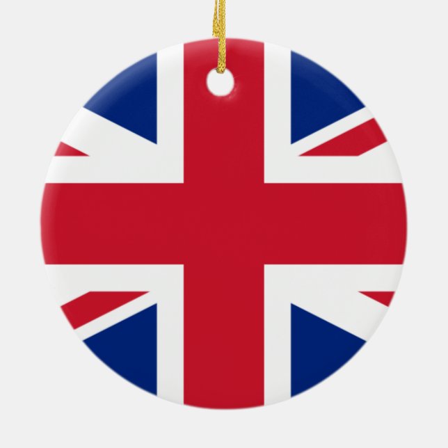 Flagge des britischen Ornaments Keramik Ornament (Hinten)