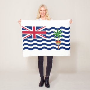 Flagge des Britischen Territoriums im Indischen Oz Fleecedecke