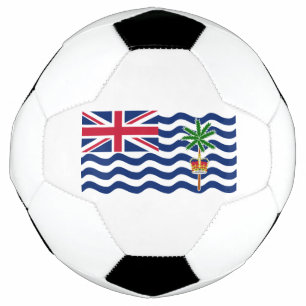 Flagge des Britischen Territoriums im Indischen Oz Fußball