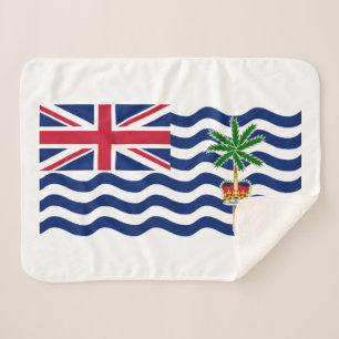 Flagge des Britischen Territoriums im Indischen Oz Sherpadecke