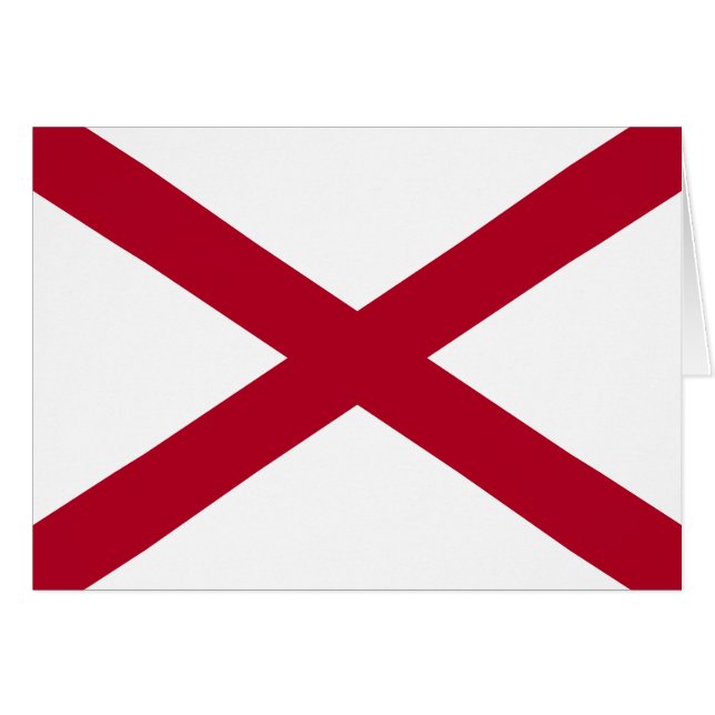 Flagge des Bundesstaates Alabama (Vorderseite (Horizontal))